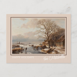 Anpassningsbar Winter Wonderland Ligcape Art Paint Vykort