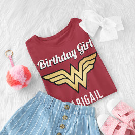 Anpassningsbar  Woman Golden Logotyp Birthday T Shirt