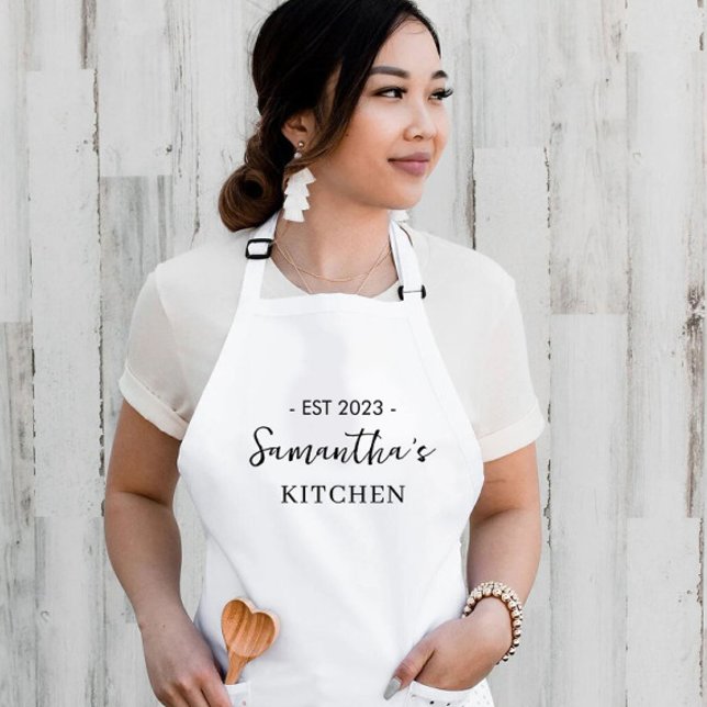 Anpassningsbar Women Minimal Kitchen Apron Förkläde (Skapare uppladdad)