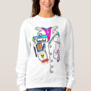 Anpassningsbar Women Scientist Namn bricka Lab Jac T Shirt