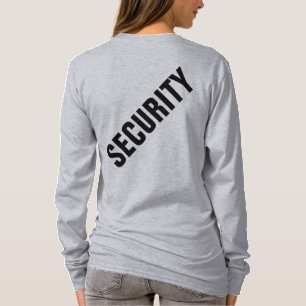 Anpassningsbar Womens Dubbla Side Design Security T Shirt