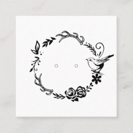 Anpassningsbar Woodland Wand Stud Earring Visning Tidsbeställning Kort