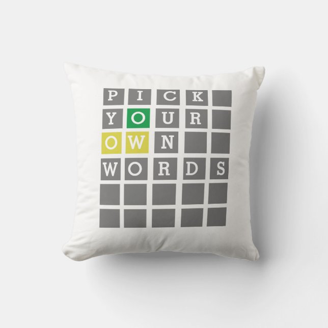 Anpassningsbar Word  Kudde (Framsida)