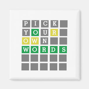 Anpassningsbar Word Magnet