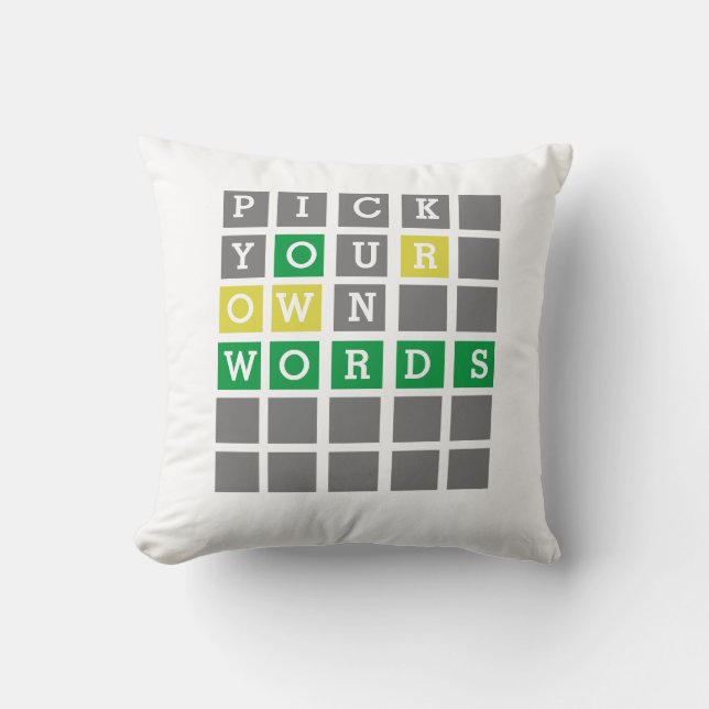 Anpassningsbar Wordle Dekorativ kudde (Framsida)