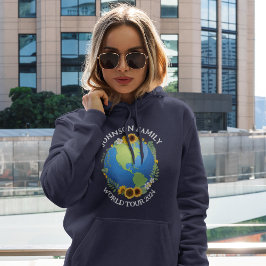 Anpassningsbar World Tour Earth Sunrows Overseas T Hoodie