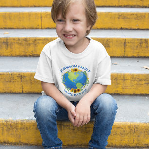 Anpassningsbar World Travel Sunrows Earth Cute Vac T Shirt