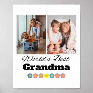 Anpassningsbar Worlds Best Grandma Photo - Persona Poster