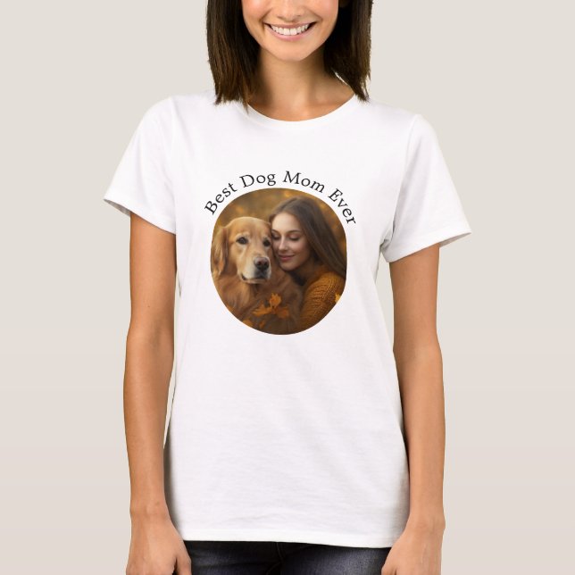 Anpassningsbar World's Best Hund Personlig Pet Pho T Shirt (Framsida)