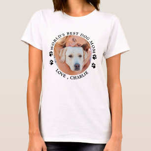 Anpassningsbar World's Best Hund Personlig Pet Pho T Shirt