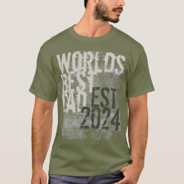 Anpassningsbar Worlds Best Pappa Grunge Graffitti  T-shirt