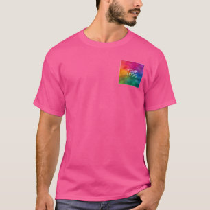 Anpassningsbar Wow Rosa Färg Lägg till bildmall Lo T Shirt