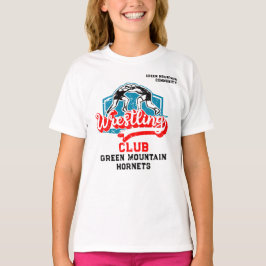 Anpassningsbar Wrestling Team Klubb School Namn Nu T Shirt
