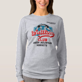 Anpassningsbar Wrestling Team Klubb School Namn Nu T Shirt