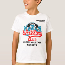 Anpassningsbar Wrestling Team Klubb School Namn Nu T Shirt