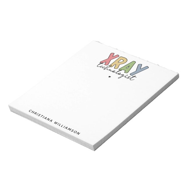 Anpassningsbar Xray-teknikers röntgenteknikpresent Anteckningsblock (Roterad)