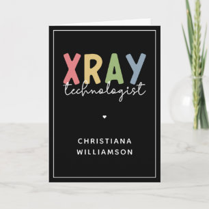 Anpassningsbar Xray-teknikers röntgenteknikpresent Kort