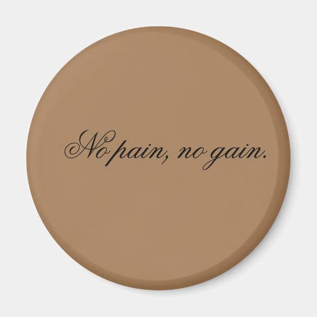 Anpassningsbar | Ymmotivation | och Light Brown. Magnet (Framsidan)
