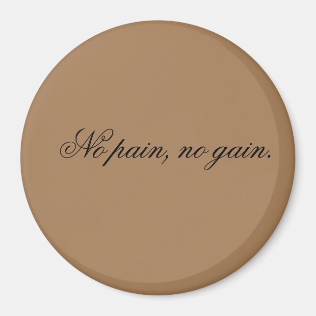 Anpassningsbar | Ymmotivation | och Light Brown. Magnet (Framsidan)