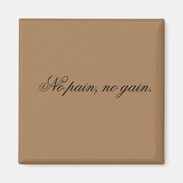 Anpassningsbar | Ymmotivation | och Light Brown. Magnet (Framsidan)