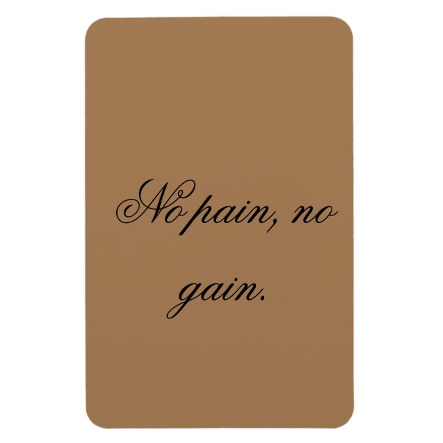 Anpassningsbar | Ymmotivation | och Light Brown. Magnet (Vertikal)