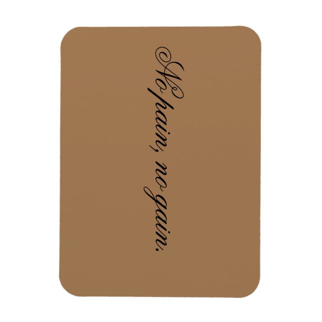 Anpassningsbar | Ymmotivation | och Light Brown. Magnet (Vertikal)