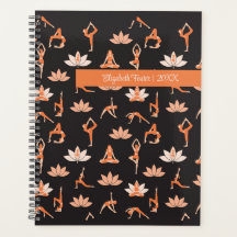 Anpassningsbar Yoga Planner med Lotus Design