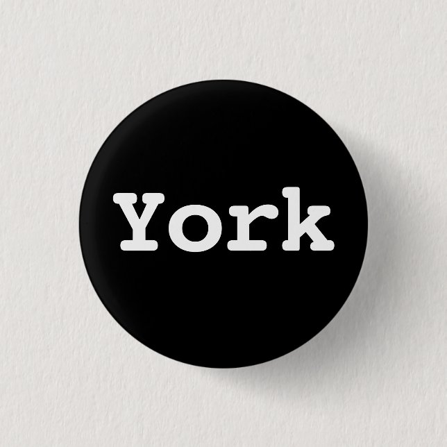 Anpassningsbar York-typografi Knapp (Framsida)