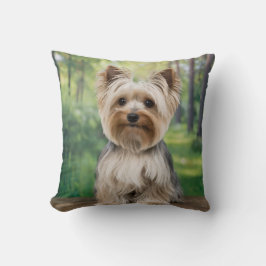 Anpassningsbar Yorkie Pillow Kudde