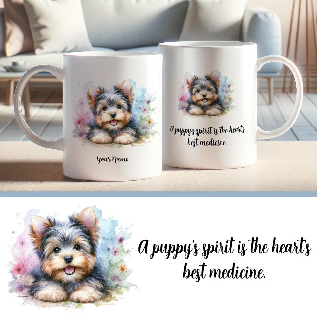 Anpassningsbar Yorkshire Terrier Mugg med citat (Skapare uppladdad)