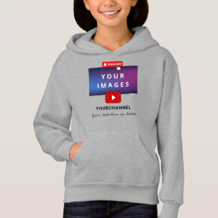 Anpassningsbar Youtube Channel Namn och Add Bilder T Shirt