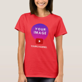 Anpassningsbar Youtube Channel Namn Red T Shirt