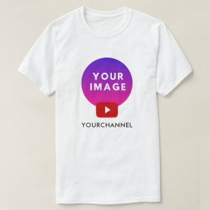 Anpassningsbar Youtube Channel Namn T Shirt