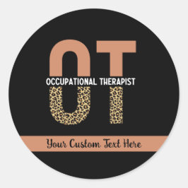 Anpassningsbar Yrkesbehandlare OT-avskrivning - gå Runt Klistermärke
