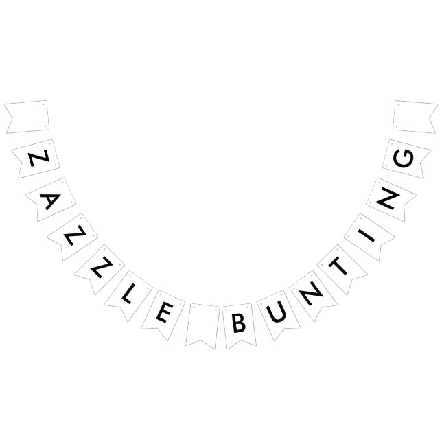 Anpassningsbar Zazzle Bunting Banner - Swallowtail Vimplar (Alla)