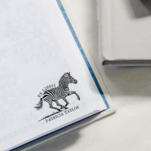 Anpassningsbar Zebra Ex Libris Bookplate
