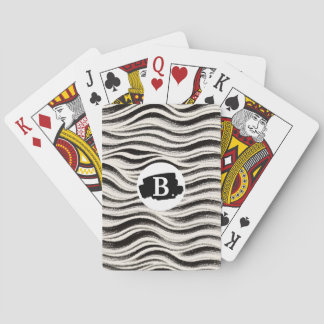 Anpassningsbar Zebra Rand Poker Cards Casinokort