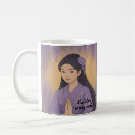Anpassningsbar Zen Meditation art Mindfulness Yoga Kaffemugg