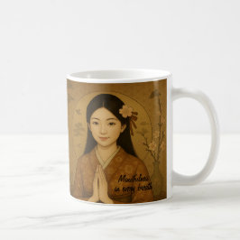 Anpassningsbar Zen Meditation art Mindfulness Yoga Kaffemugg