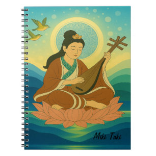 Anpassningsbar Zen Meditation Mindful Goddes Benza Anteckningsbok