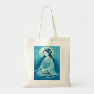 Anpassningsbar Zen Meditation Whimsical Art Mindfu Tygkasse