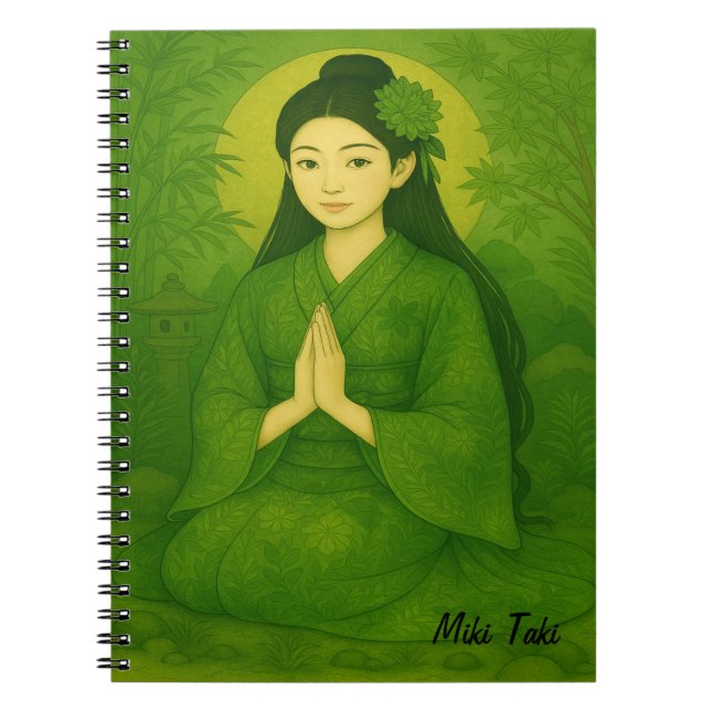 Anpassningsbar Zen Yoga Meditation Mindfulness Art Anteckningsbok (Framsidan)