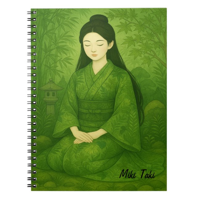 Anpassningsbar Zen Yoga Meditation Mindfulness Art Anteckningsbok (Framsidan)