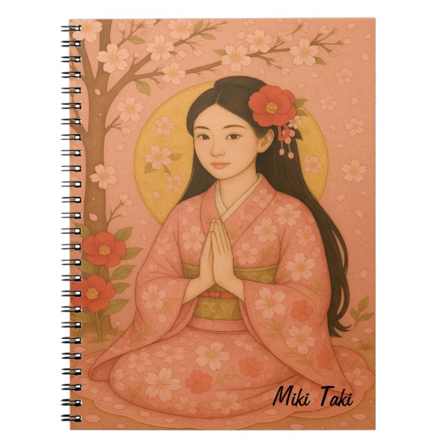 Anpassningsbar Zen Yoga Meditation Mindfulness Art Anteckningsbok (Framsidan)