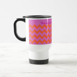 Anpassningsbar Zigzag Resemugg, Magenta Orange Che Resemugg