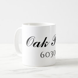 Anpassningsbar Zip-kod Mugg