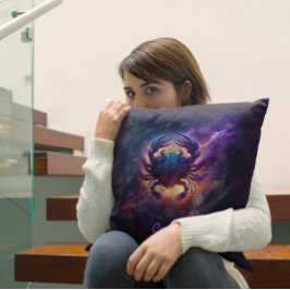 Anpassningsbar Zodiac Cancer Horoscope Fantasy Sol Kudde