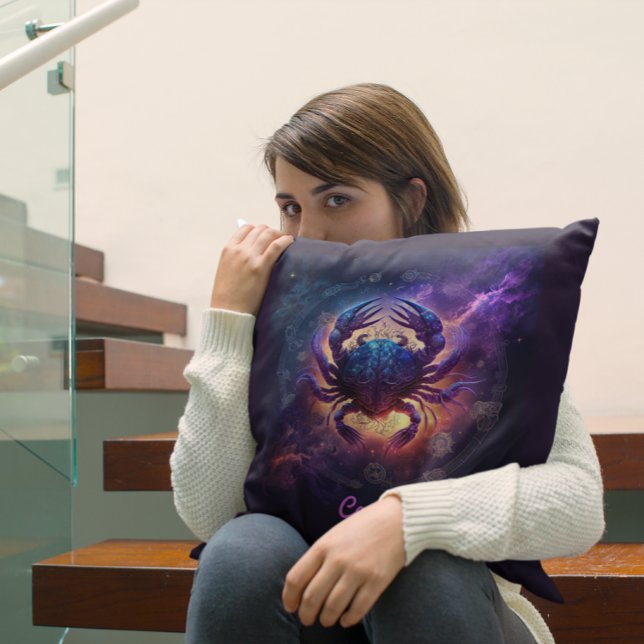 Anpassningsbar Zodiac Cancer Horoscope Fantasy Sol Kudde (Skapare uppladdad)