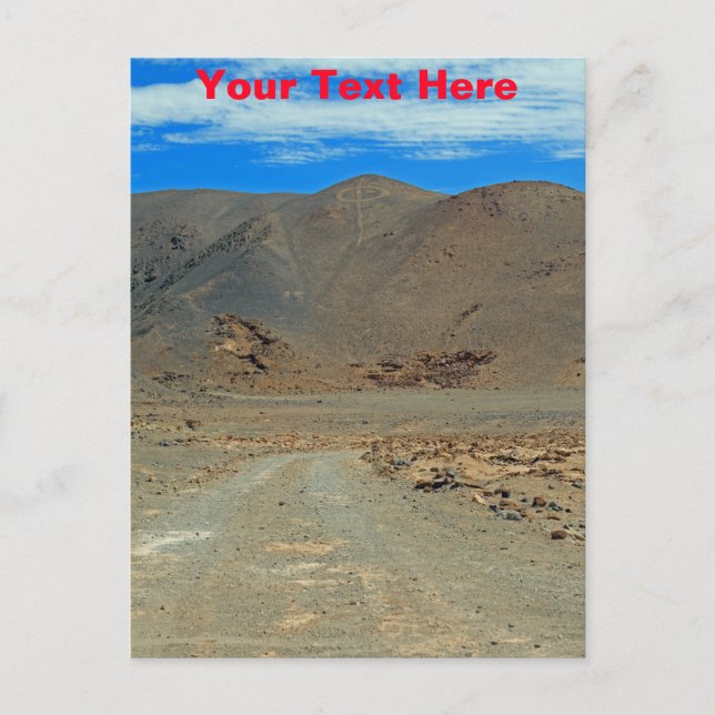 Anpassningsbara Atacama geoglyfer vykort (Framsida)