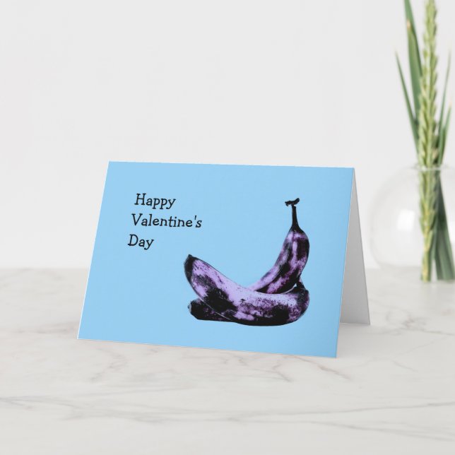 Anpassningsbara Bananer Pop Art Helgkort (Framsida)